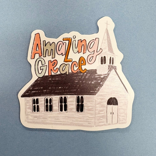 Amazing Grace Church Sticker - Kingfolk Co.