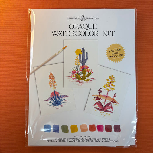 Cactus Watercolor Painting Kit - Antiquaria Mercantile