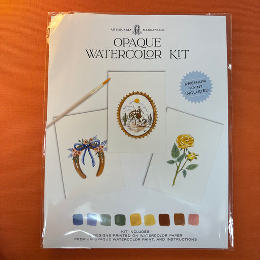 Vintage Cowboy Watercolor Painting Kit - Antiquaria Mercantile