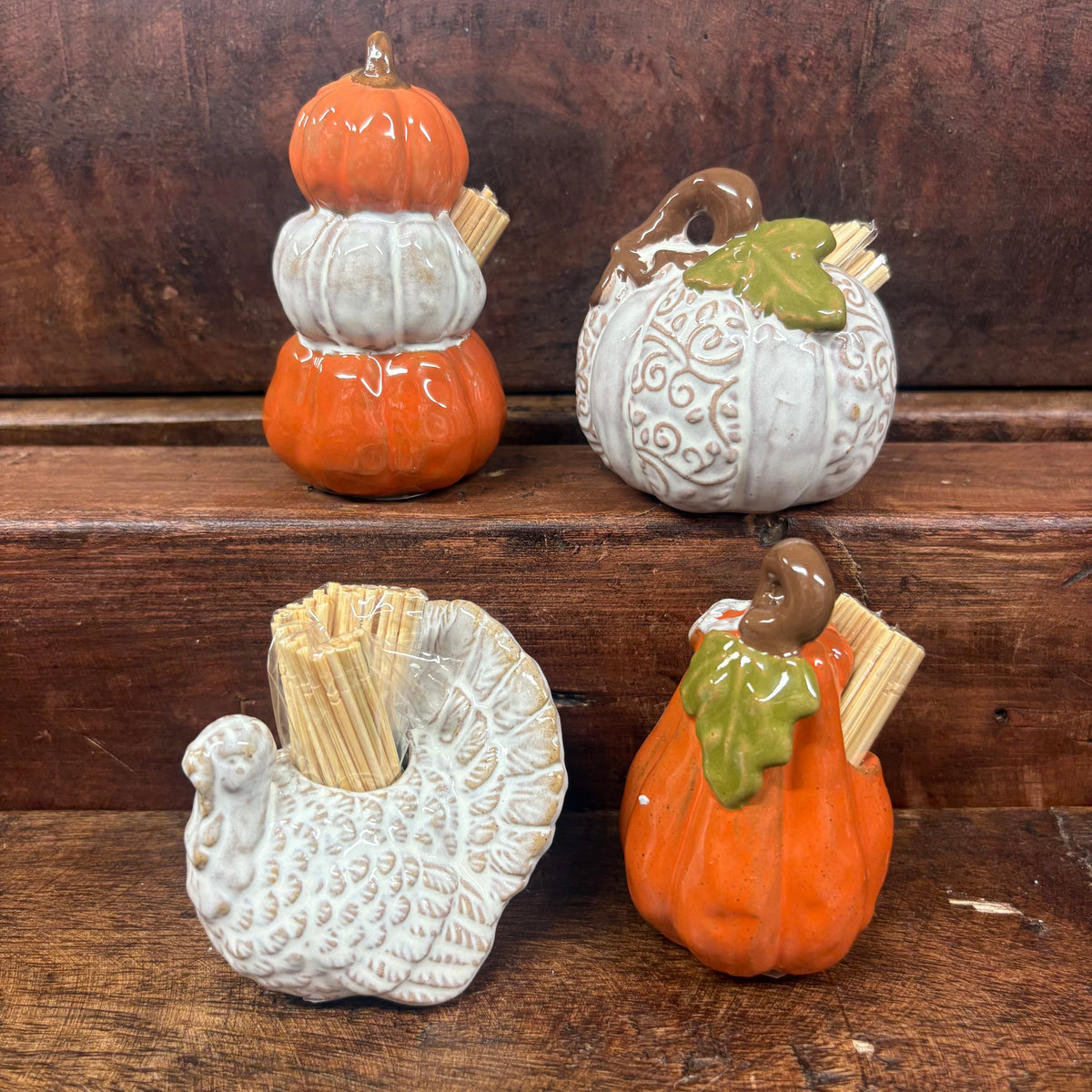 Gather Toothpick Holders - Mud Pie