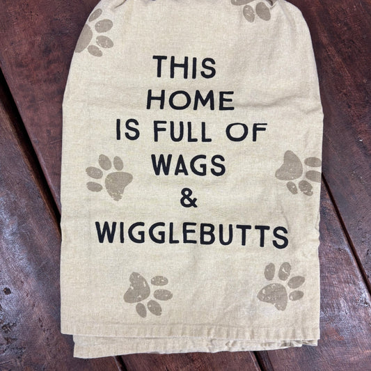 Wags and Wigglebutts Kitchen Towel - Primitives By Kathy