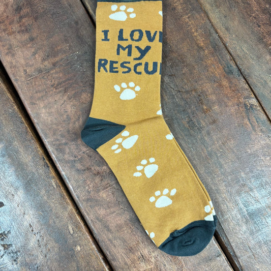 Love My Rescue Socks - Primitives By Kathy
