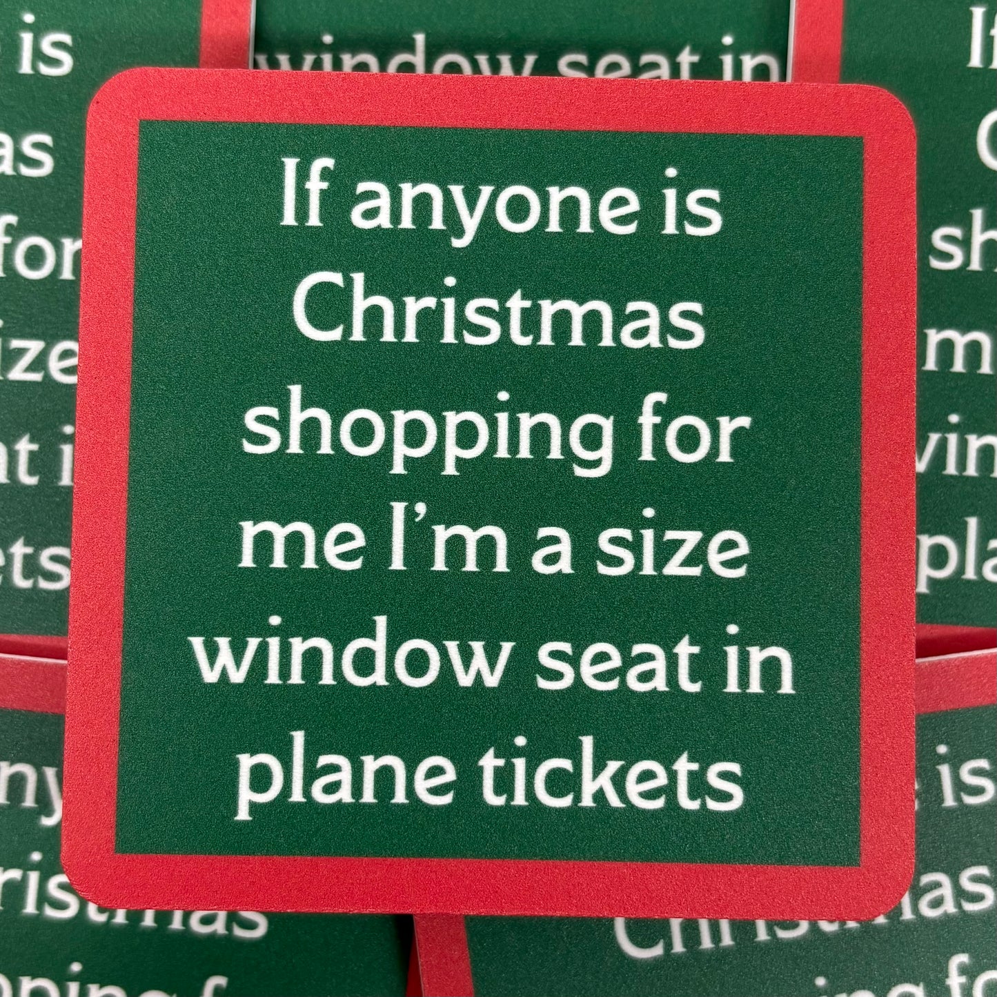 Window Seat Coaster - Drinks On Me