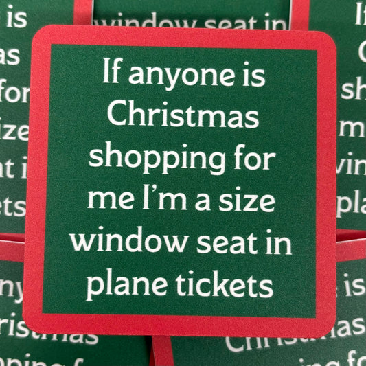 Window Seat Coaster - Drinks On Me