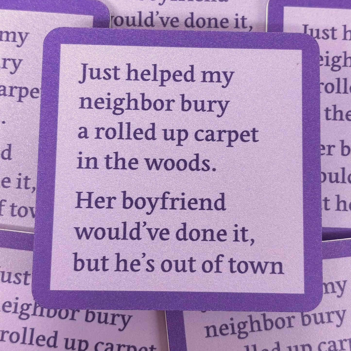 Rolled Carpet Coaster - Drinks On Me