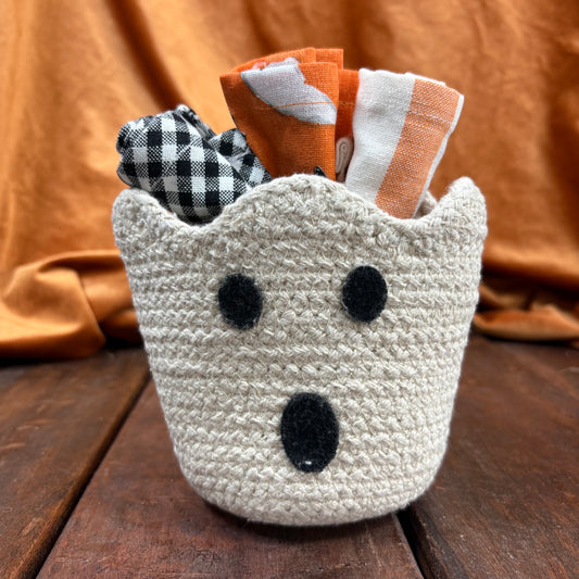 Ghost Halloween Towel Basket - Mud Pie