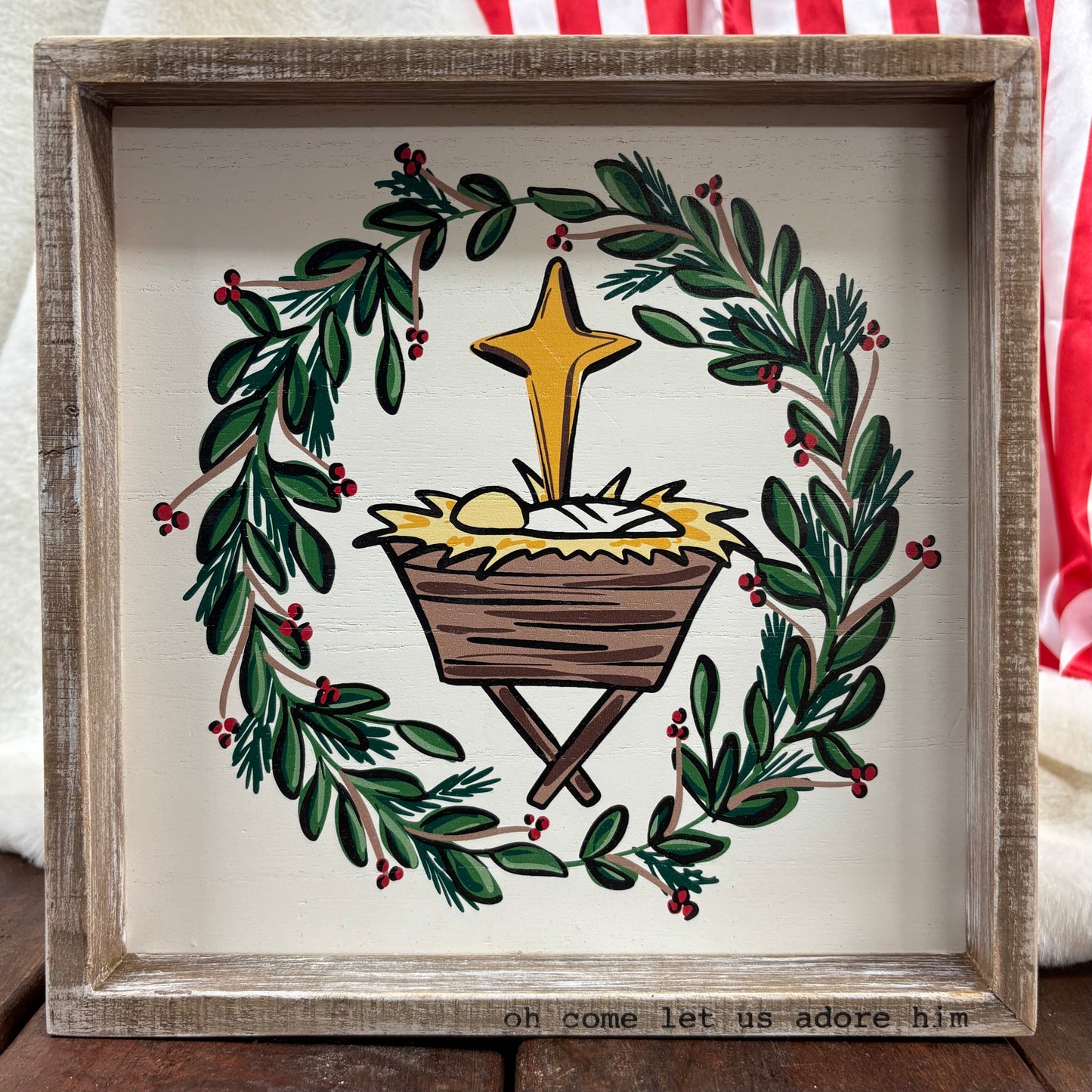 Nativity Wreath Board Small - Glory Haus