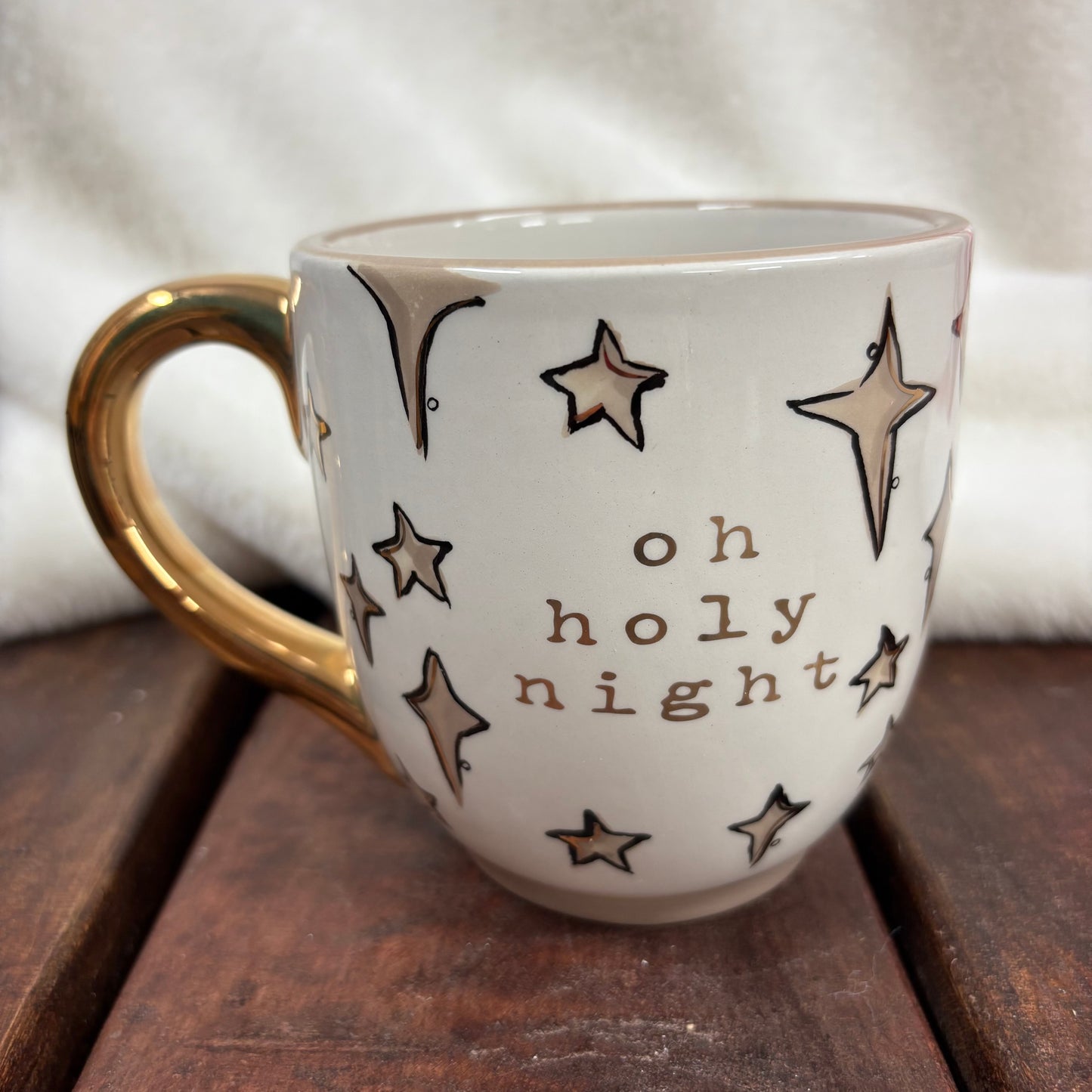 Gold Star Oh Holy Night Mug - Glory Haus