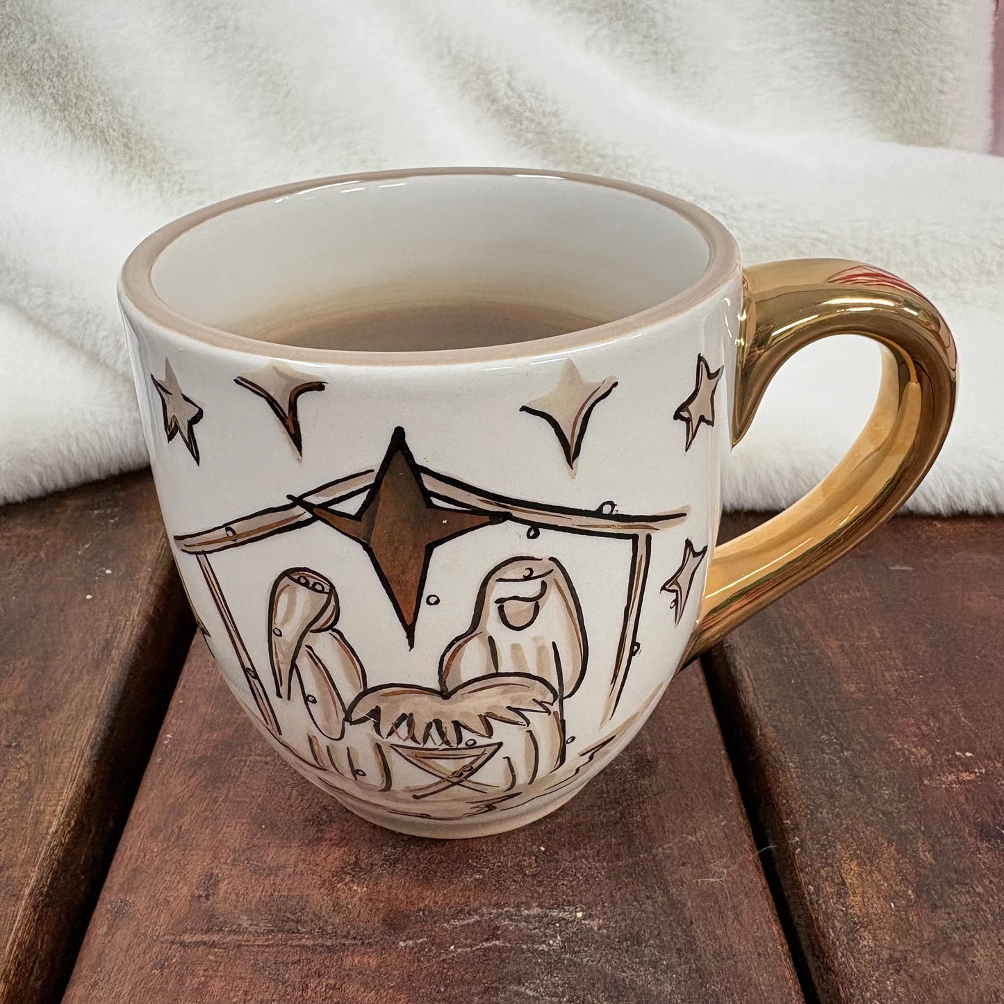 Gold Star Oh Holy Night Mug - Glory Haus