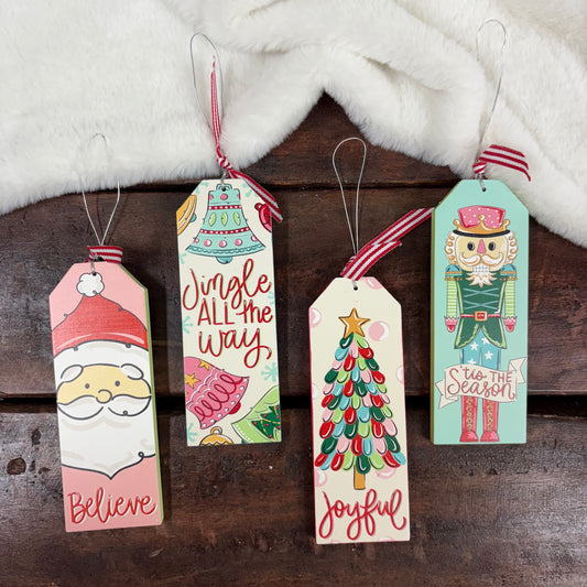 Vintage Christmas Wood Ornaments - Glory Haus