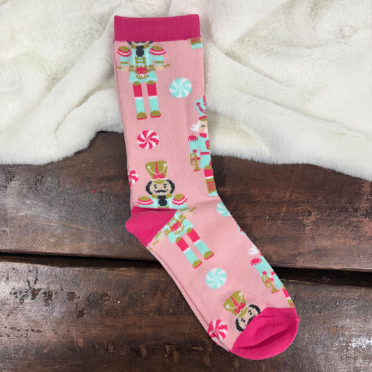 Whimsy Nutcracker Tall Socks - Jane Marie