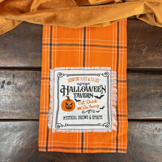 Halloween Tavern Plaid Towel - C and F Home