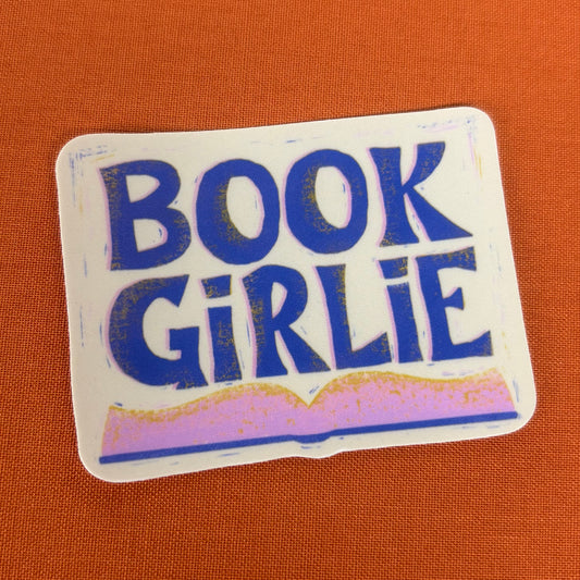 Book Girlie Vinyl Sticker - AddPeace Studio