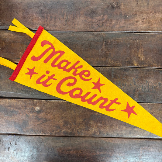 Make It Count Pennant - Oxford Pennant