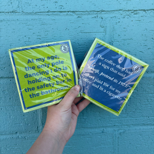 No Wifi Napkins - Drinks On Me