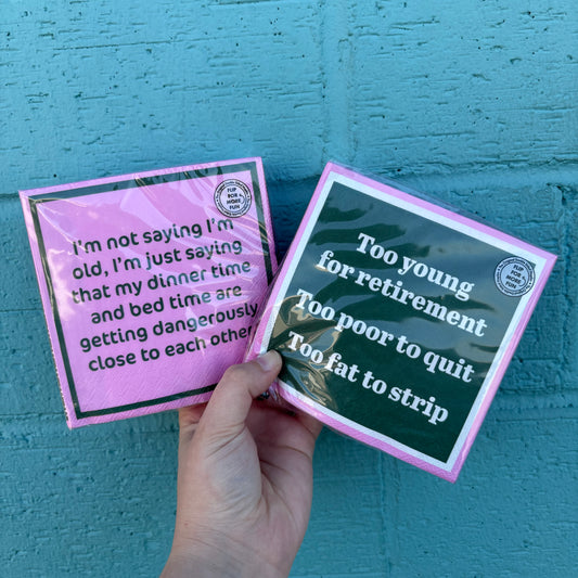I'm Old Napkins - Drinks On Me