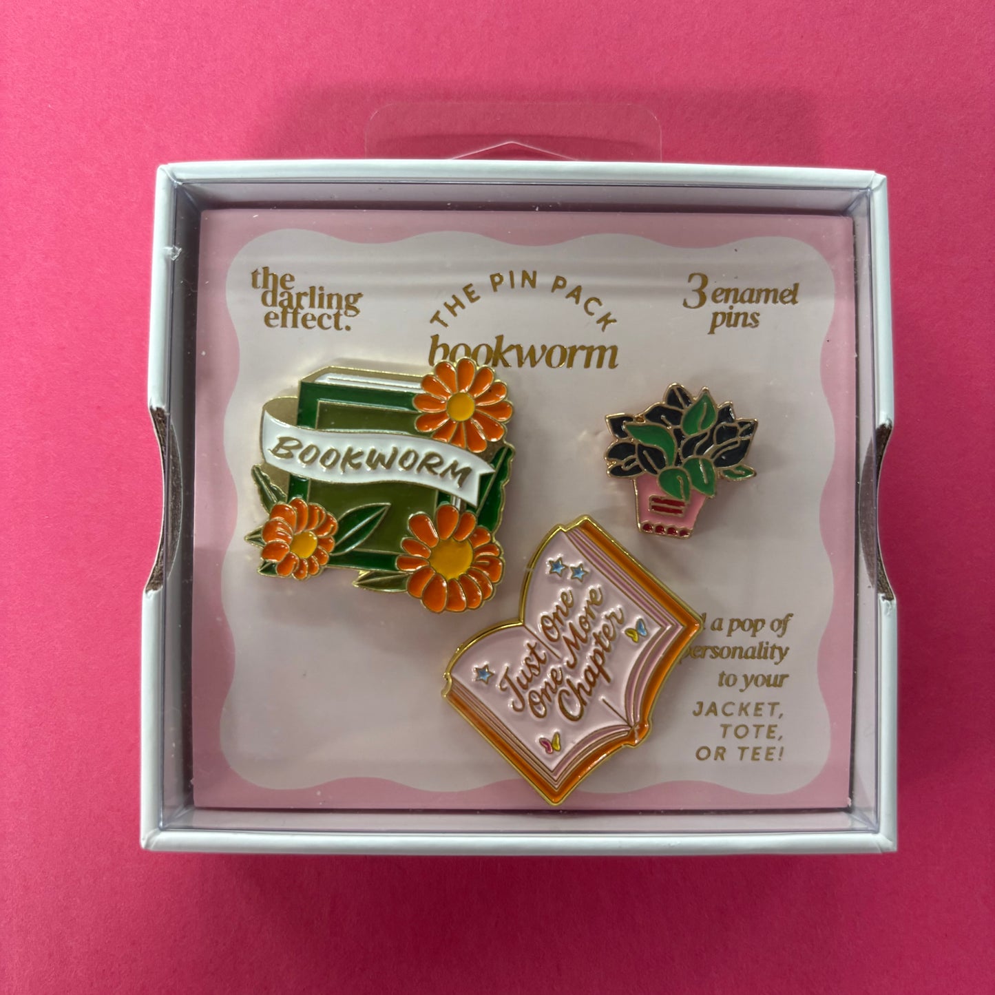 The Pin Pack - Bookworm - The Darling Effect