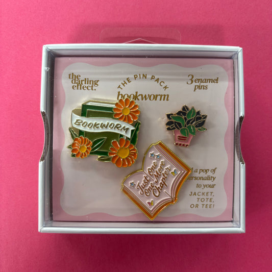 The Pin Pack - Bookworm - The Darling Effect