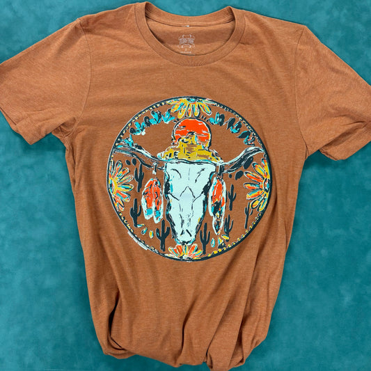 Callie's Western Skull Tee - Texas True Threads