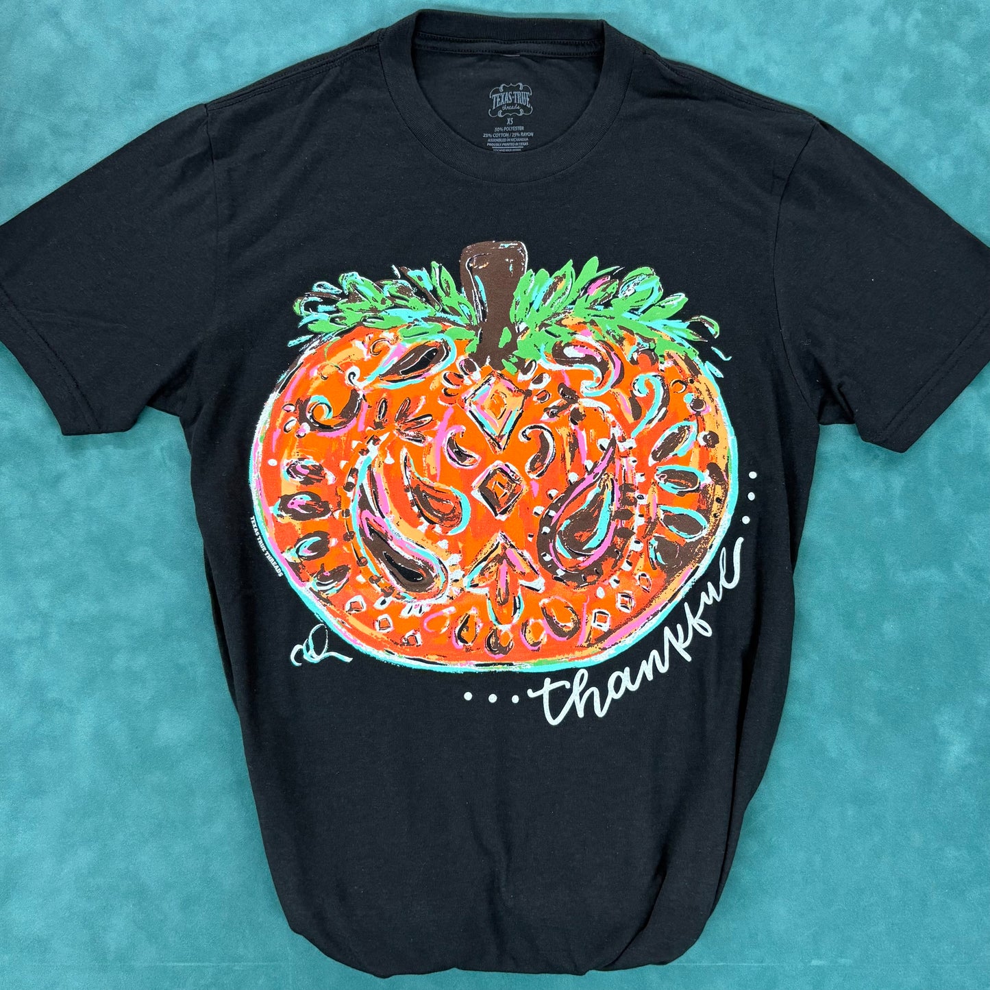 Callie's Thankful Pumpkin Tee - Texas True Threads