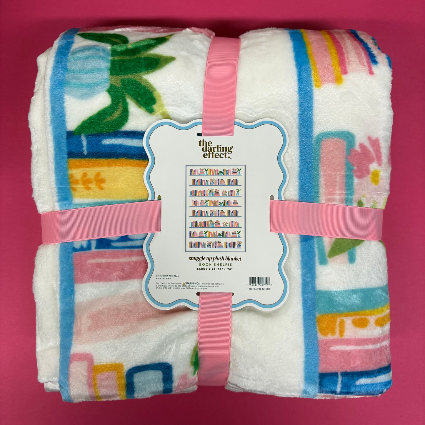 Book Shelfie Plush Blanket - The Darling Effect