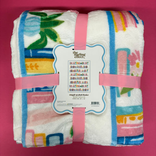 Book Shelfie Plush Blanket - The Darling Effect