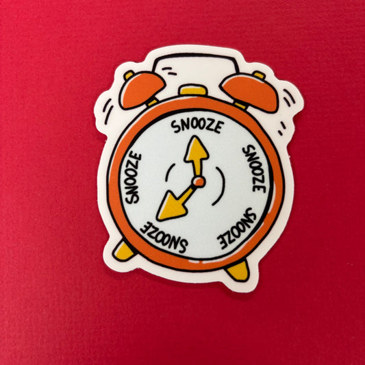 Snooze Time Vinyl Sticker - Big Moods