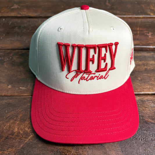 Wifey Material Canvas Cap - Mad Hatter Co.