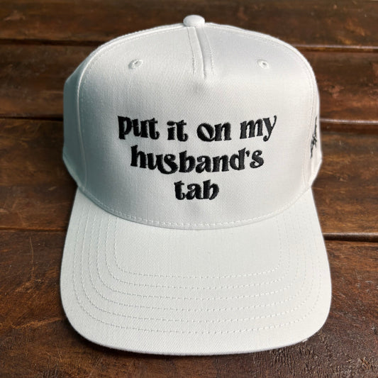 Put It On My Husband's Tab Cap - Mad Hatter Co.