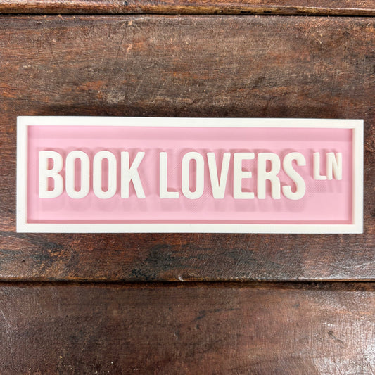 Book Lovers Ln Sign - The Crafted Nook