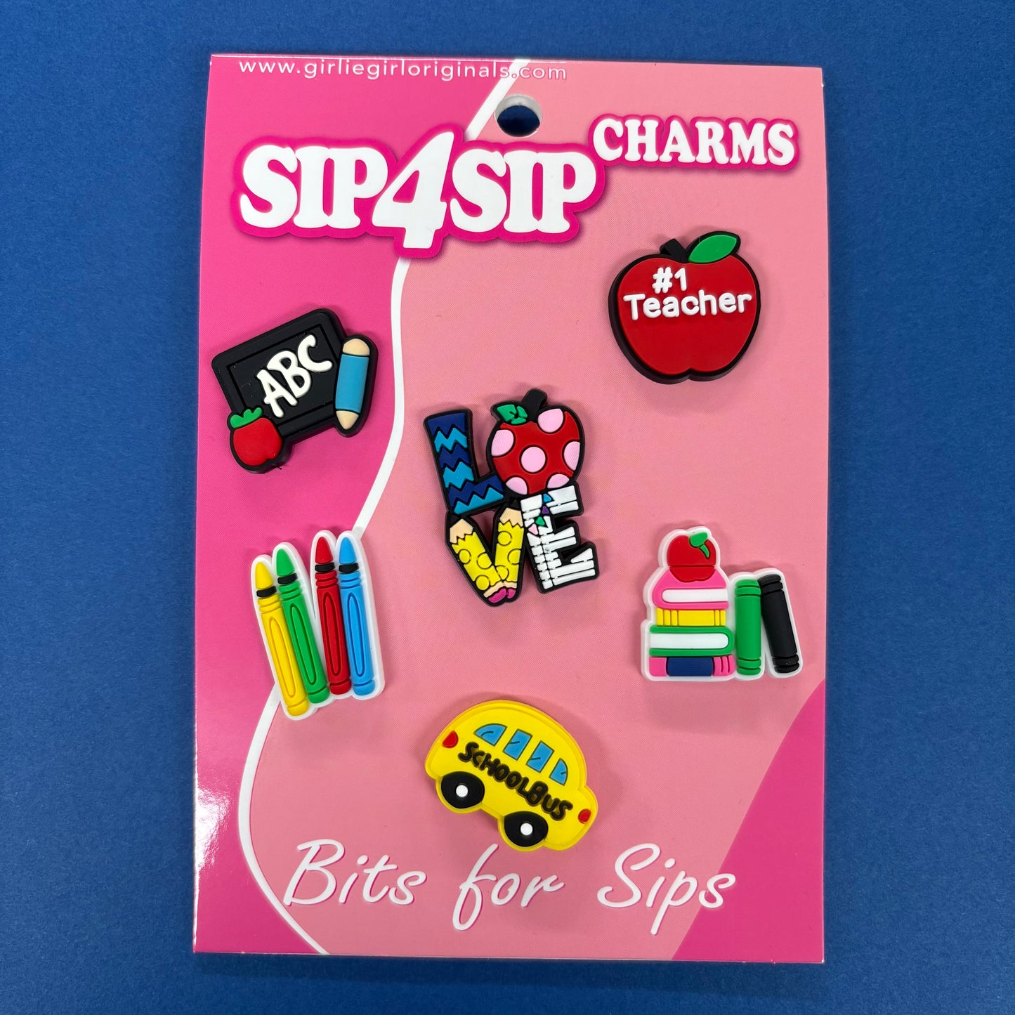 Teacher Charms - Sip4Sip - Girlie Girl Originals