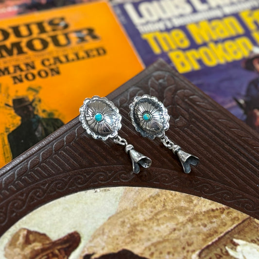 Mini Concho With Blossom Earrings - Boho Sol