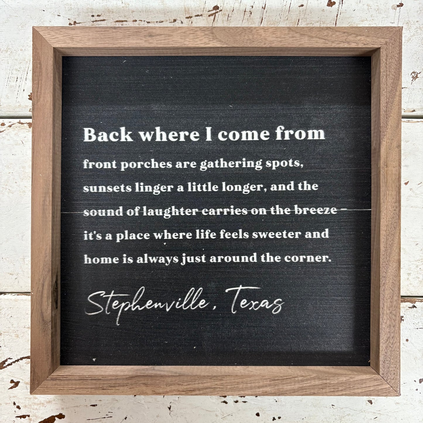 Where I Come From Sign - Black - Kendrick Home