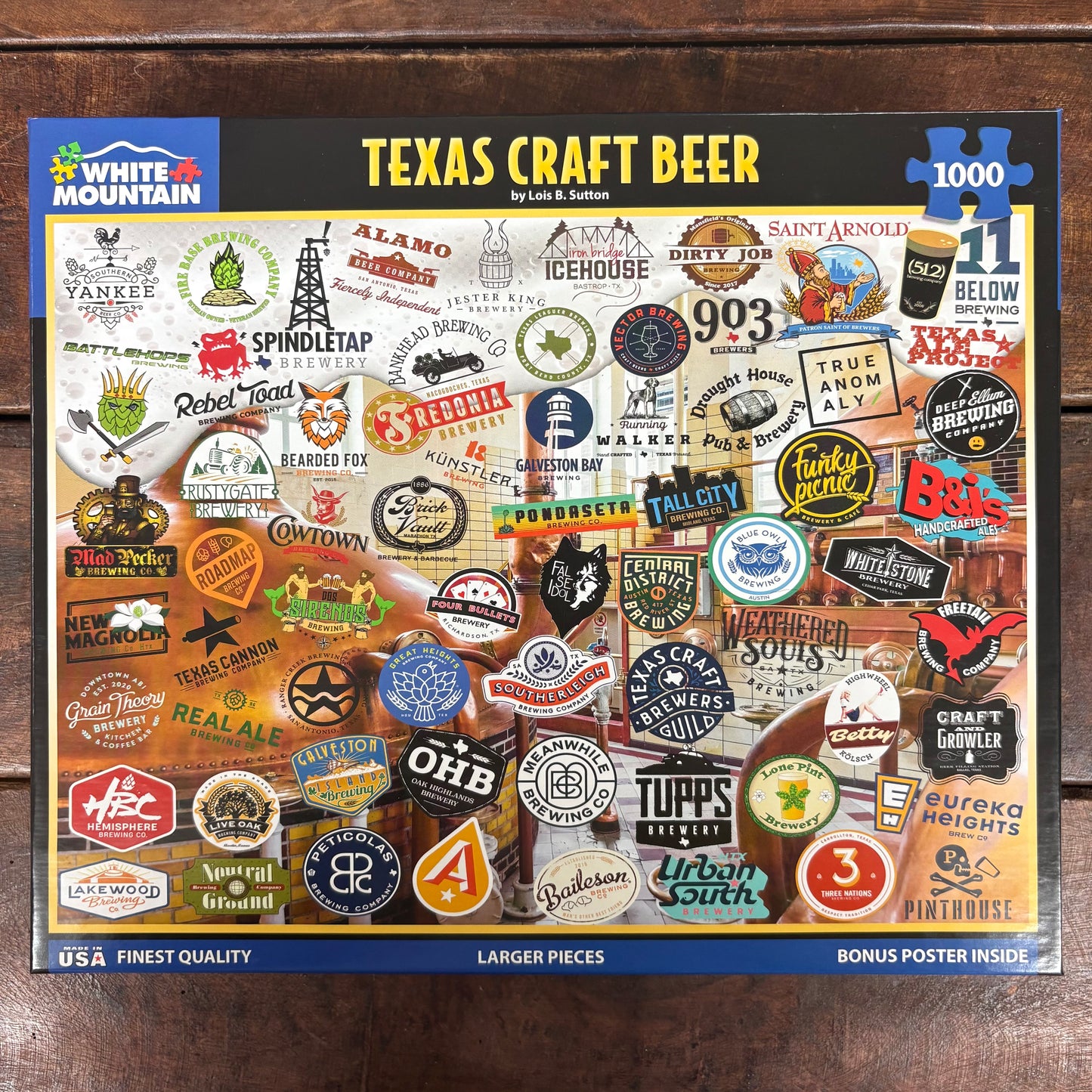 Texas Craft Beer Puzzle - White Mountain