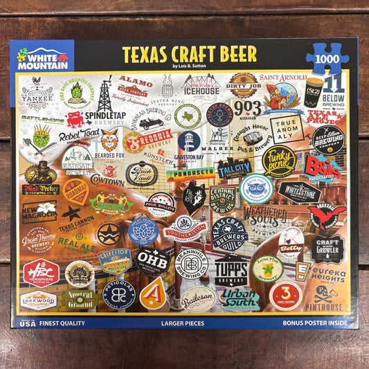 Texas Craft Beer Puzzle - White Mountain