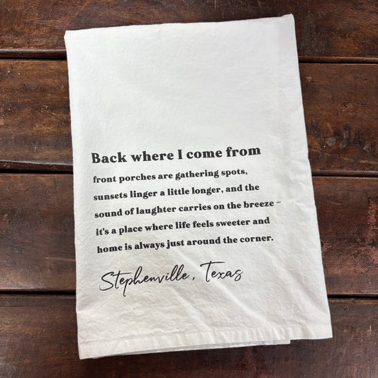 Where I Come From Towel - Kendrick Home