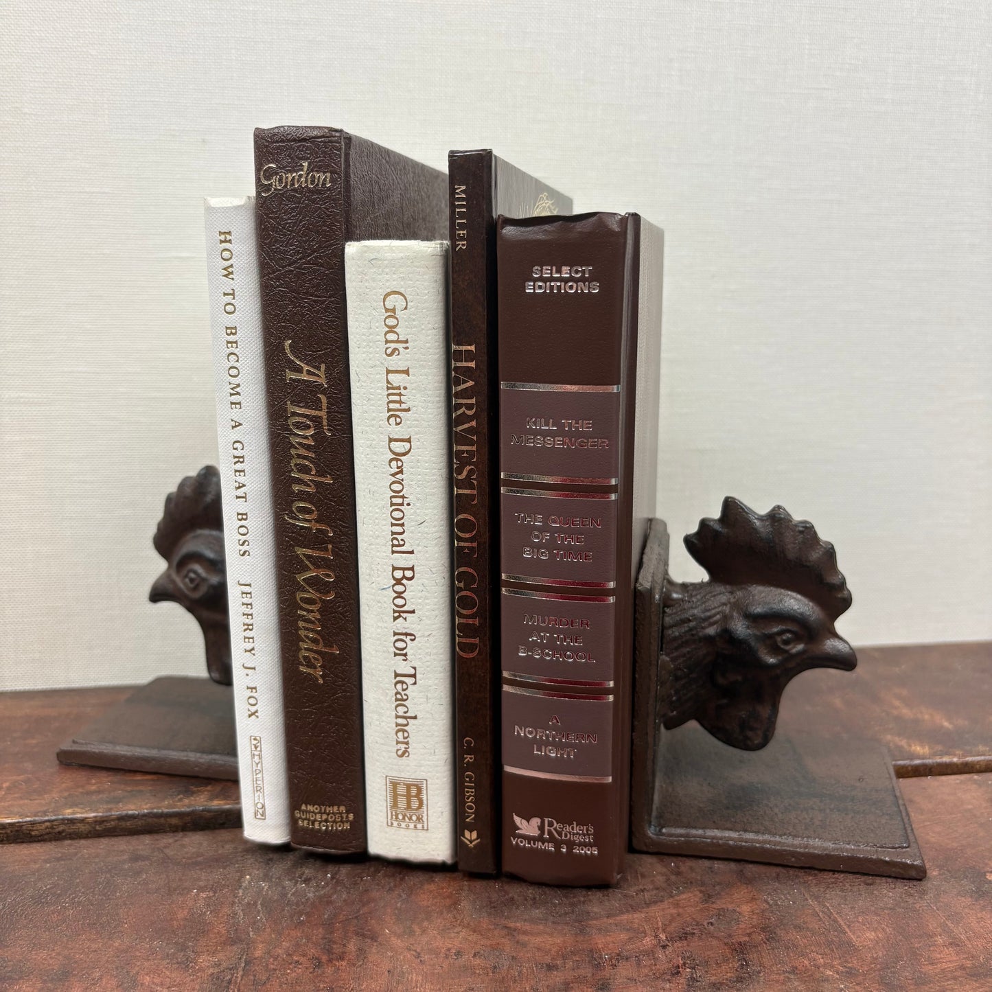 Rooster Bookends - Primitives By Kathy