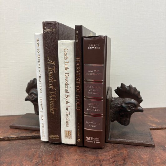 Rooster Bookends - Primitives By Kathy