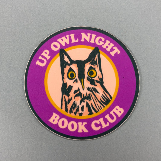 Up Owl Night Sticker - Addpeace Studio