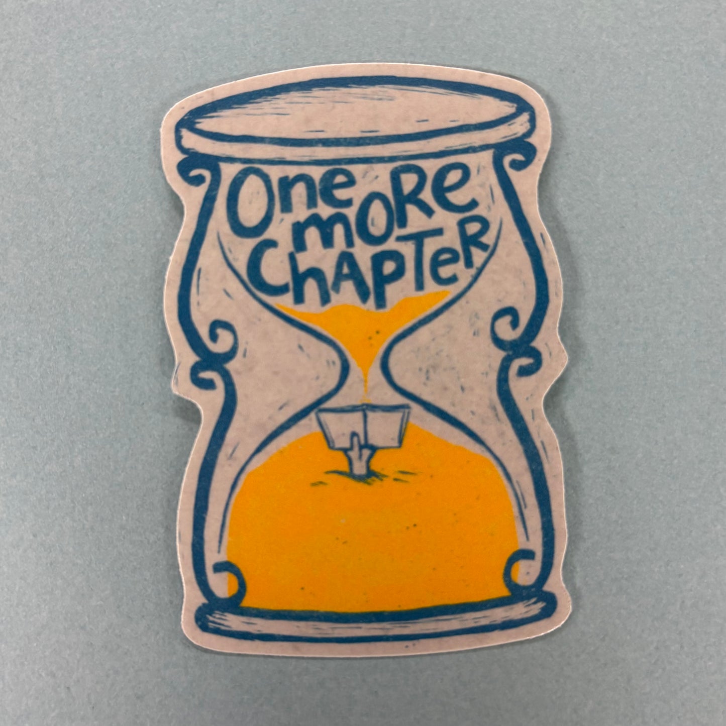 One More Chapter Hourglass Sticker - Addpeace Studio