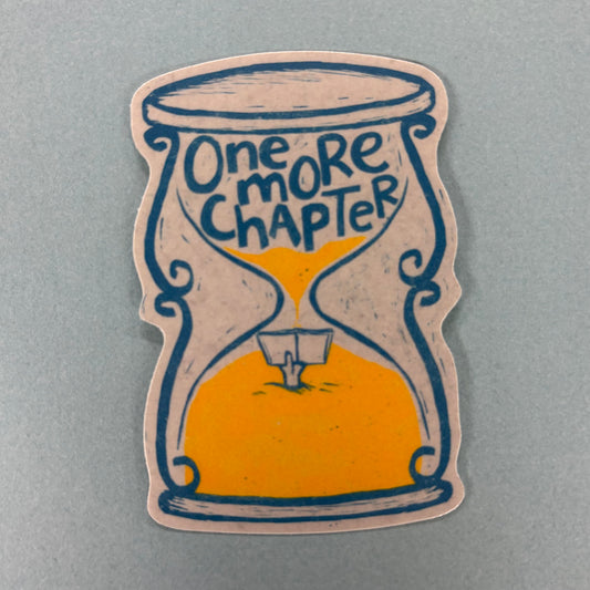 One More Chapter Hourglass Sticker - Addpeace Studio