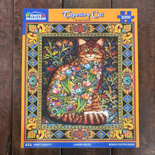 Tapestry Cat Puzzle - White Mountain