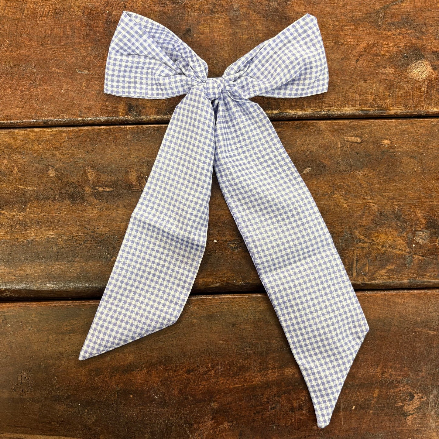 Light Purple Gingham Twilly - Accity