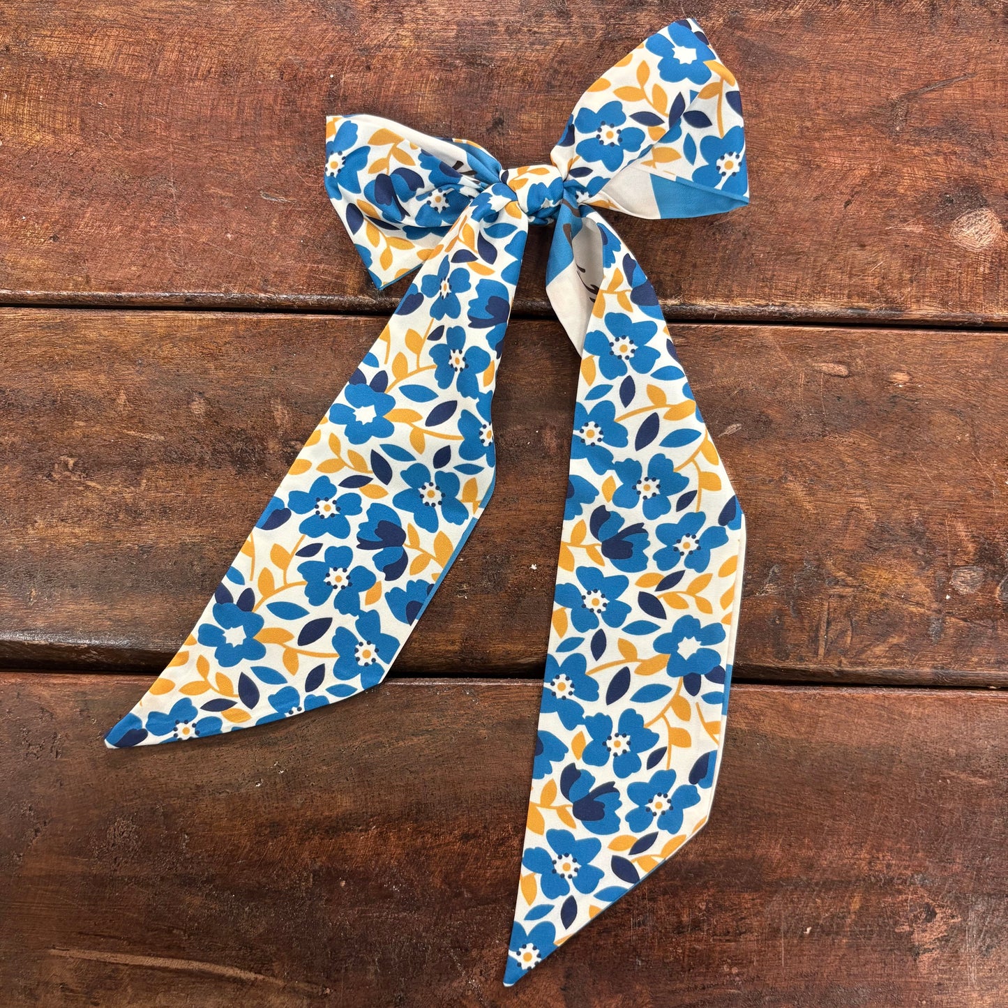 Blue and Yellow Floral Twilly - Accity