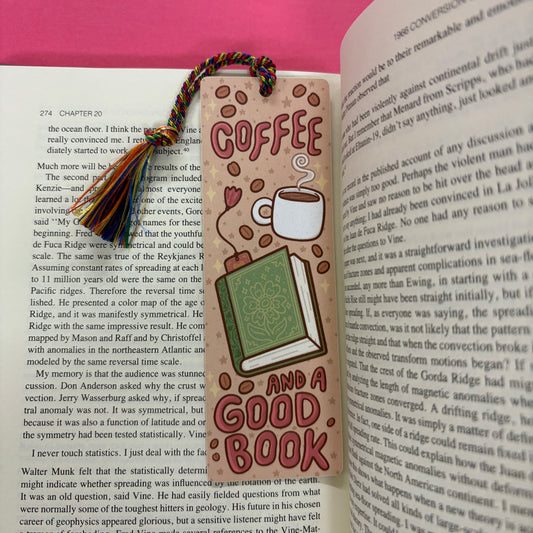 Coffee and A Good Book Bookmark - Turtle's Soup
