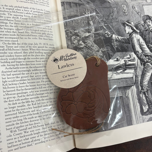 Lawless Car Tag - McIntire Saddlery