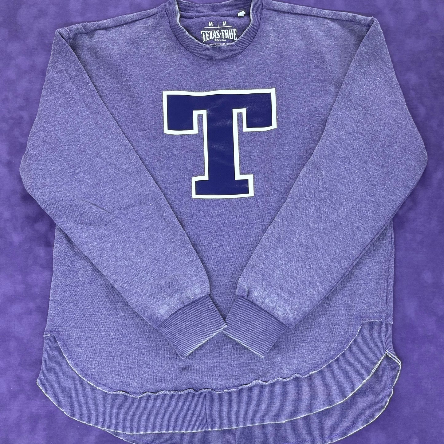 Purple Block T Sweatshirt - Texas True