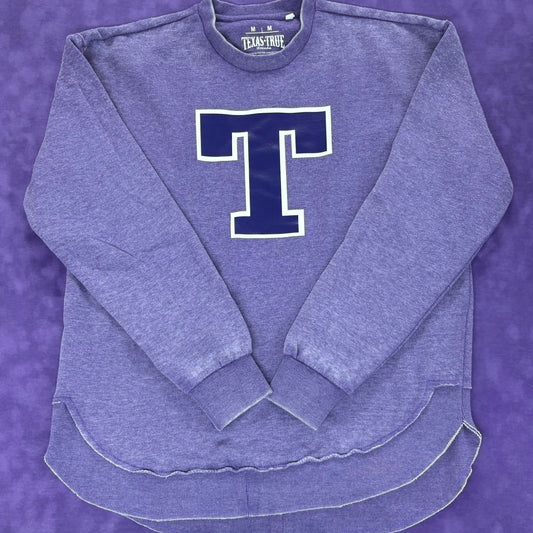 Purple Block T Sweatshirt - Texas True