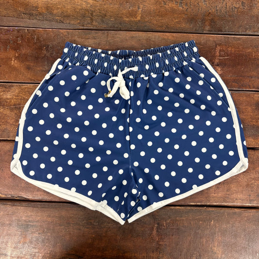 Navy Polka Dot Shorts - Jess Lea