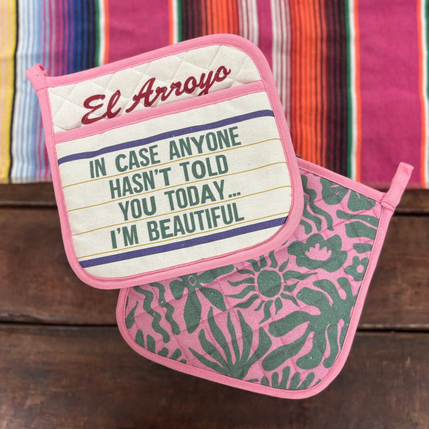 I'm Beautiful Pot Holder - El Arroyo